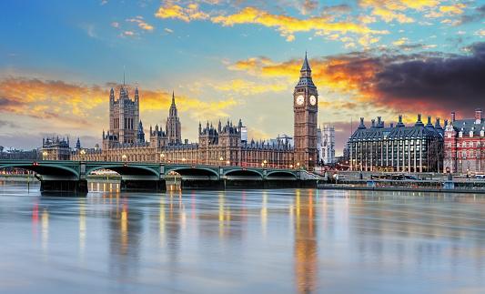 london skyline with Big Ben