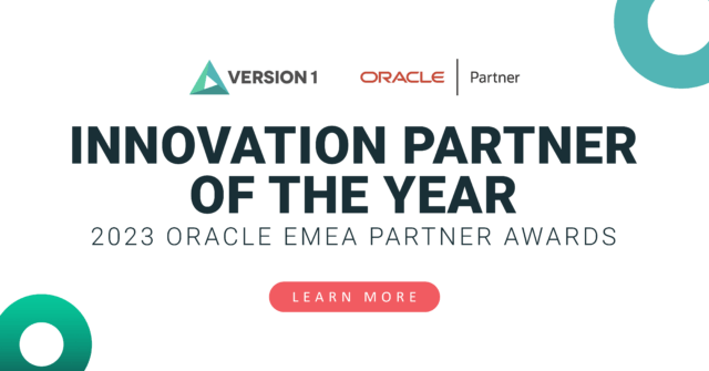 Celebrating Innovation: Version 1 Wins Oracle EMEA Partner of the Year Award