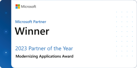 Logo - Version 1 win Microsoft Global partner of the year award with MS logo